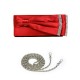 Evening Bag - Double Layer Bow w/ Linear Studs – Red – BG-92206R